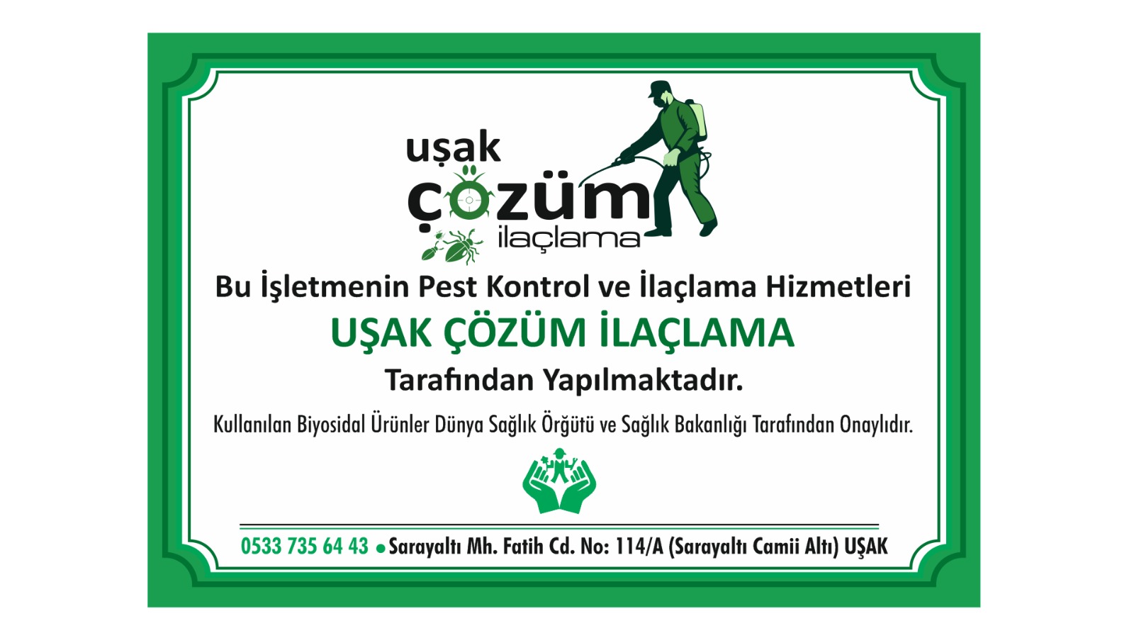 uşak çözüm ilaçlama